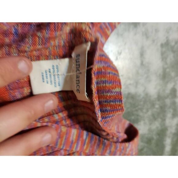 Sundance Womens Create Beauty Henley Shirt Raspberry Multi Color - Picture 2 of 3